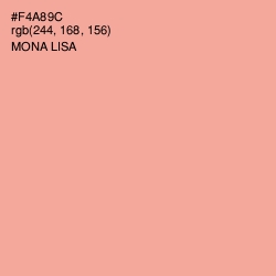 #F4A89C - Mona Lisa Color Image